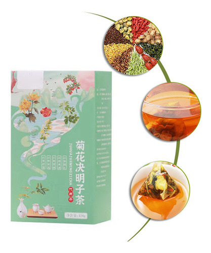 Té Floral De Semillas De Cassia Y Crisantemo, 120 G, 20 Unid