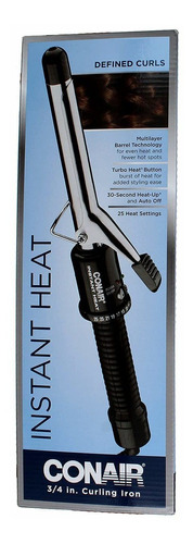 Conair Calor Instantáneo Rizador 3/4, Color Negro