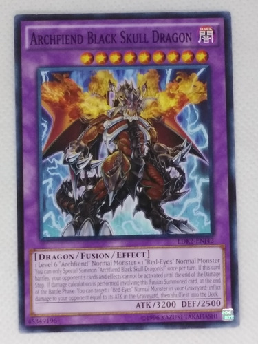 Archfiend Black Skull Dragon Yugioh 