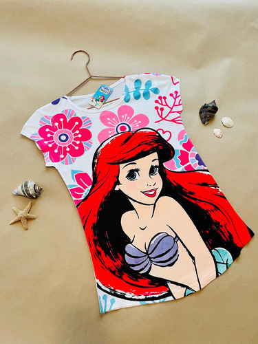 Blusa Ropa Prenda Juvenil Moda Sexi Sirenit A Ariel Princesa