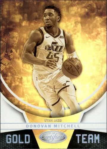 Certificado Nba Gold Team 14 Donovan Mitchell Utah Jazz Tarj