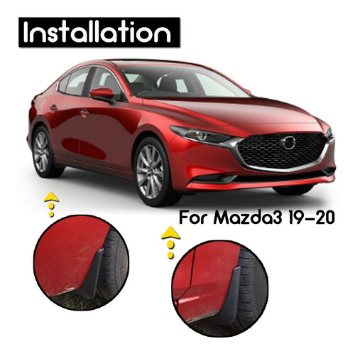 Loderas Mud Flap Para Mazda 3 2019 2020 2021
