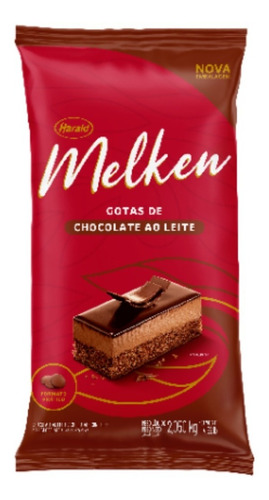Chocolate Ao Leite Gotas Melken 2,050kg Harald