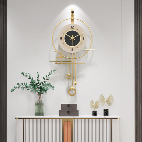 Reloj De Pared Moderno De Heboix Para Sala De Estar, Reloj D