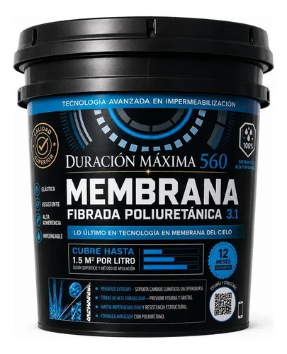 MENBRANA FIBRADA POLIURETANICA 3.1 -12MESES DURACION MAXIMA