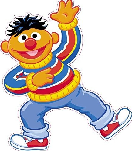 Adhesivo Pared Extraible Ernie Sesame Street 9.0 In Para 8.0