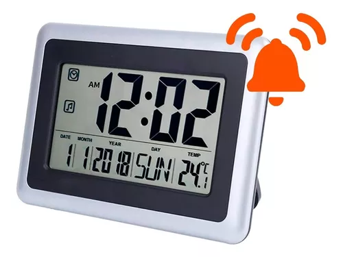 Chirrido Cámara Encommium Reloj Despertador Digital Temperatura Calendario Alarma
