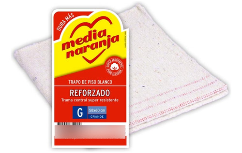 Paño  Blanco Refg 1 Un Media Nja Trapos D/piso - Rejillas