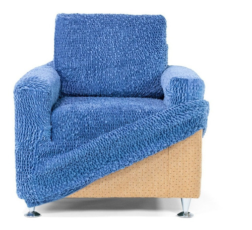 Funda Para Sillon Blue Velvet