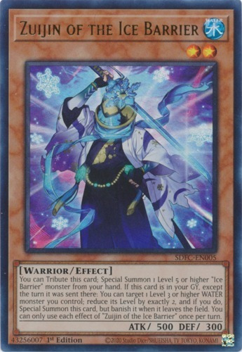 Zuijin Of The Ice Barrier (sdfc-en005) Yugioh