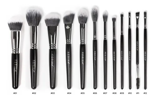 Set Brochas Pinceles Regina R7 Maquillaje Crueltyfree