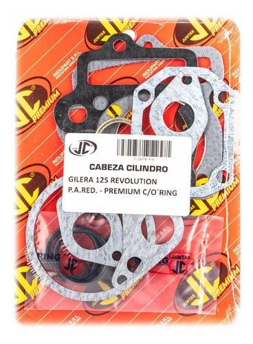 Junta Tapa Cilindro Gilera Revolution 125 Premium Oring Jc