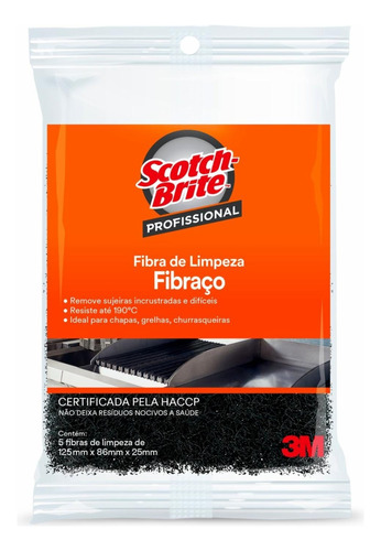 Esponja 3M Scotch-Brite Profissional com 5 unidades