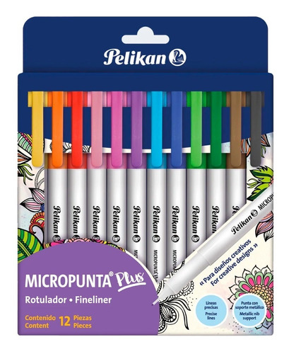 Micropunta Pelikan Plus Colores X12 Unidades