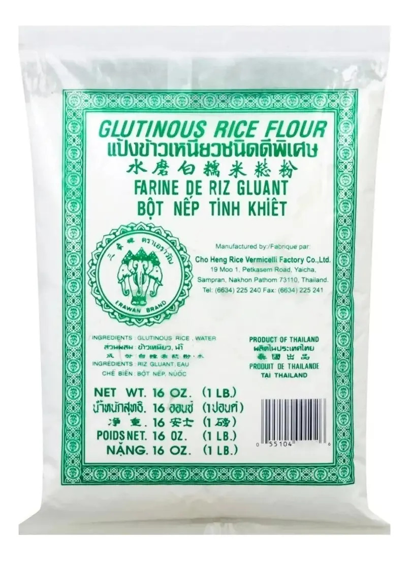Harina De Arroz Glutinoso Erawan Para Mochi Daifuku 454 G