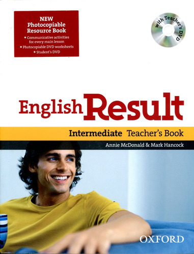 English Result - Intermediate - Tch's Res.w/dvd - Mark, Anni, de HANCOCK, Mark & MCDONALD, Annie. Editorial OXFORD, tapa blanda en inglés, 2009