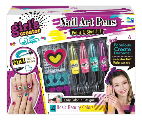 Joysae Nail Art Pens, Paint And Sketch Set, Emoji Pedicura Y