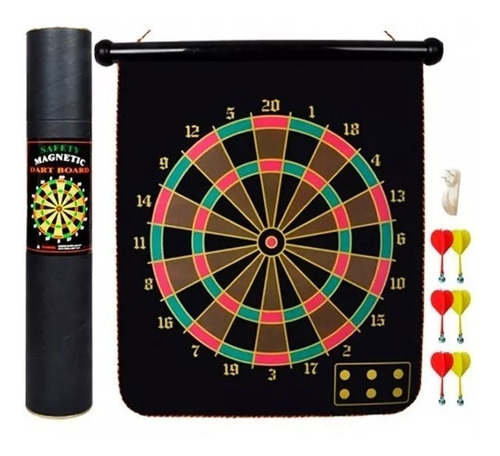 Juego De Dardos Magnéticos Grande C/ 6 Dardos Tiro Al Blanco