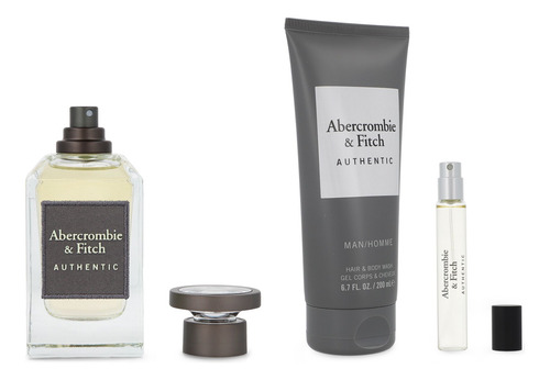 Set Abercrombie And Fitch Authentic 3pzs - Caballero