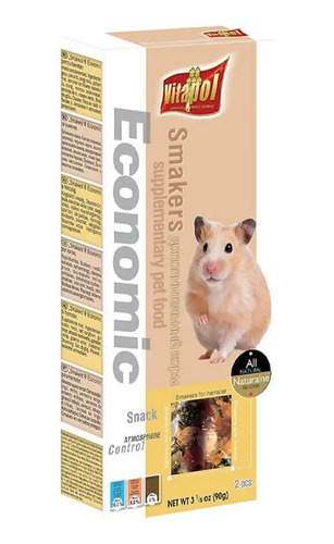 Smakers Economico Vitapol Para  Hamsters 90 G 2 Barras