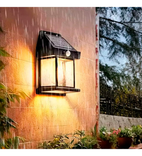 Luminaria Arandela Parede Luz Solar Sensor Presença Externo