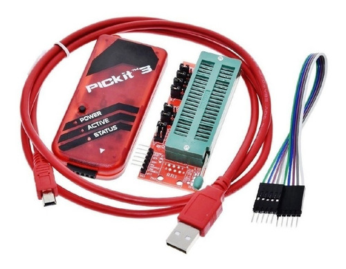 Programador Pic Kit 3 , Usb Y Base Cero Fuerza.