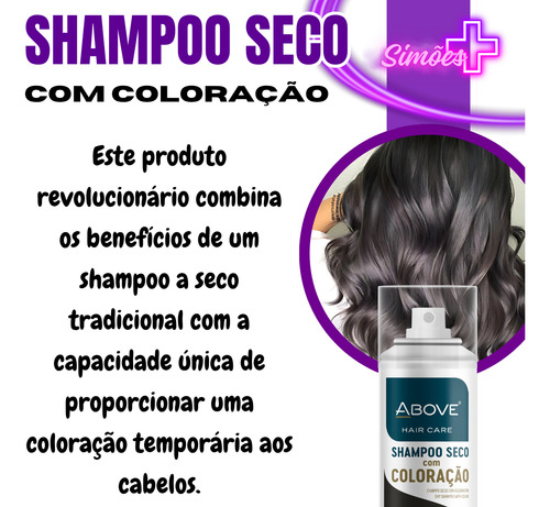 Shampoo A Seco Com Coloração Above 4 Variação De Cor 150ml
