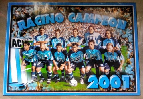 Poster Racing Campeon 2001 Impecable 