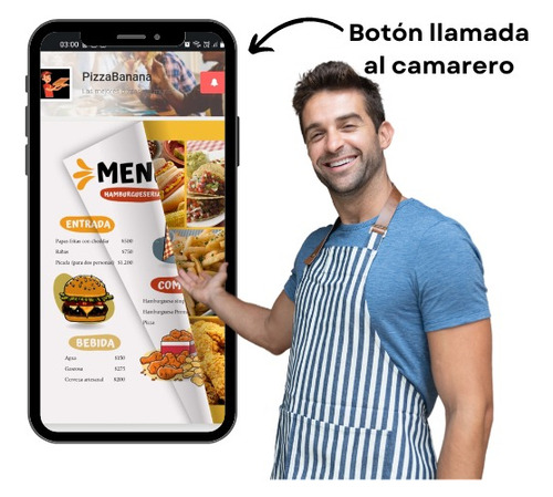 Menú Digital Qr - Pdf. Para Un Menú En Línea Fácil - 1 Pago