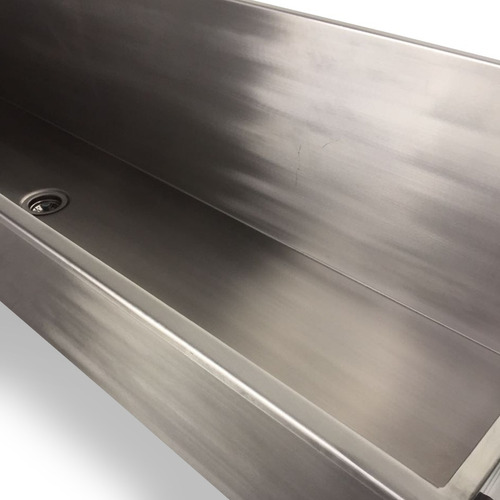Tanque Industrial 2.00mt Cuba Grande 330 Litros Cor Inox