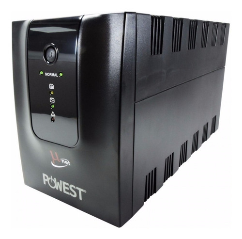 UPS Powest Micronet 2000 2000VA entrada de 110V/220V y salida de 120V negro