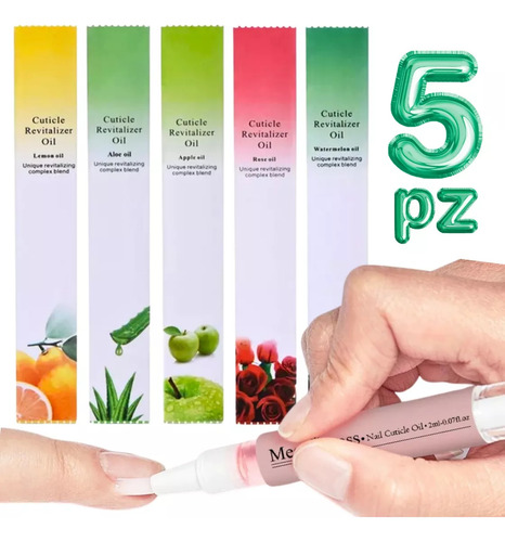 Gel con 4 aceites esenciales Veraly Uñas Aceite para Cutícula en tubo con aplicador a elegir - pack x 5 unidades