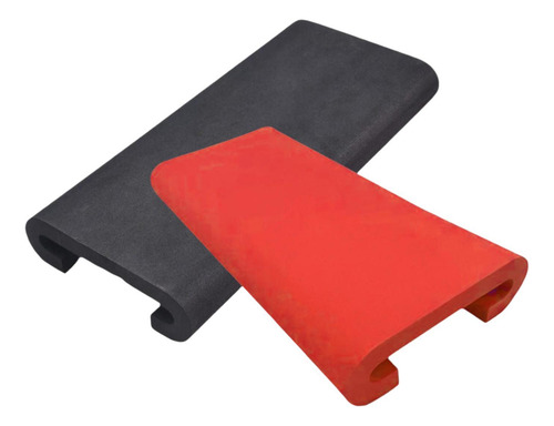 2 Piezas Eva Dragon Boat Boat Almohadilla Remo De Rojo Negro