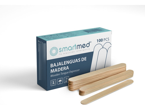 Baja Lengua Madera 10 Cajas X 100