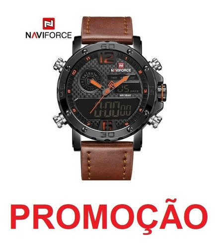 Relógio Naviforce 9134 Masculino Digital Militar Sport Luxo
