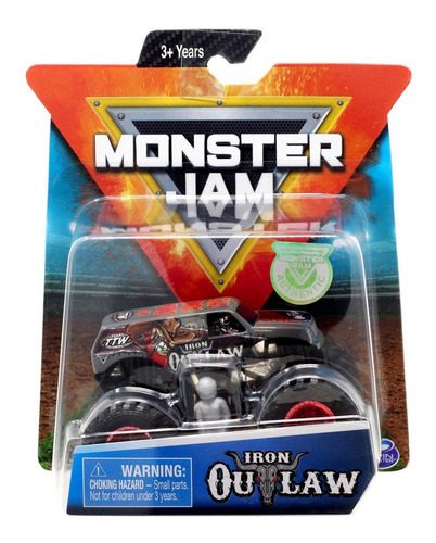 Monster Jam -  Iron Outlaw - Escala 1:64 - Spin Master