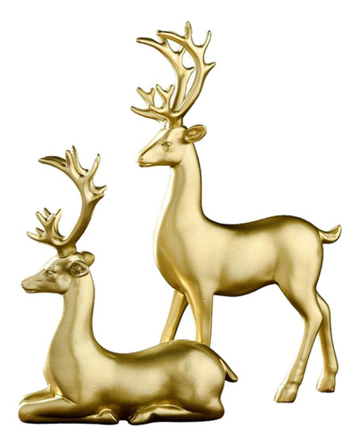 Par De Brincos De Resina Elk Cervos Ornamento Home Decor