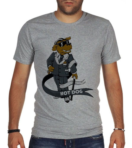 Remera De Hombre Hot Dog Elegant Perro Elegante