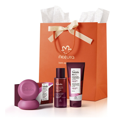 Presente Tododia Cereja Negra E Praliné (3 Produtos) Fragrância Frutal