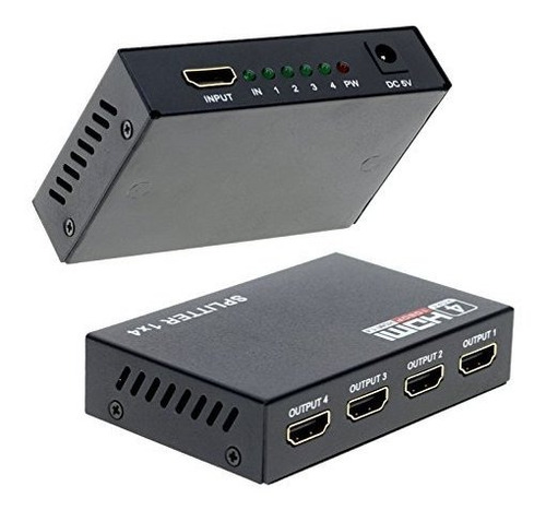 Optimal Shop Hdmi Splitter 1 En 4 Salidas 4 Puertos 1x4 Full