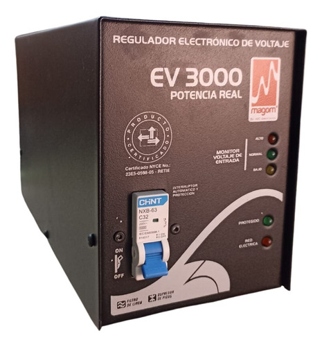 Regulador Electronico De Voltaje Magom 3000va 110v 3kva -3kw