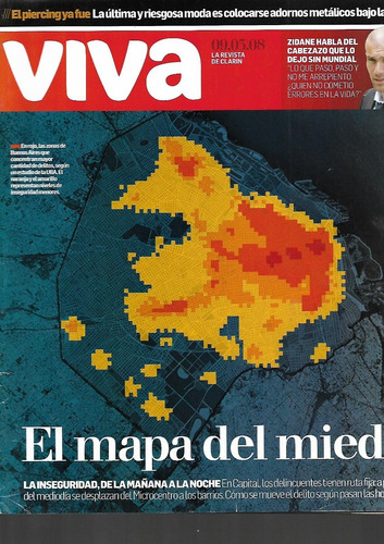 Revista Viva 2008 Mapa De La Inseuridad Zinédine Zidane