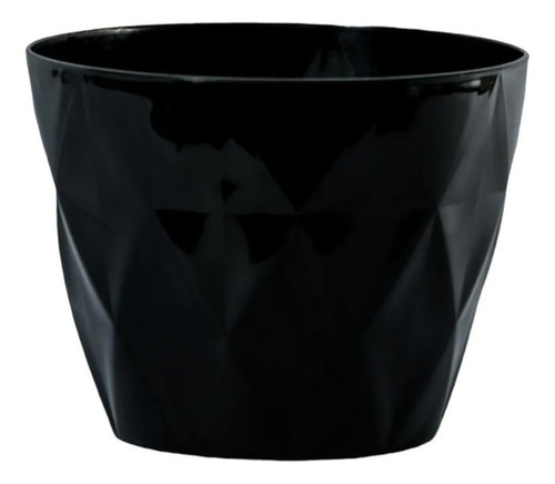Maceta Ta Plastic Linea Diamante 15 - Diseño Elegante Negro Diamante 15