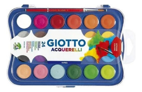 Acuarela Giotto 24 Colores + Pincelas 30mm