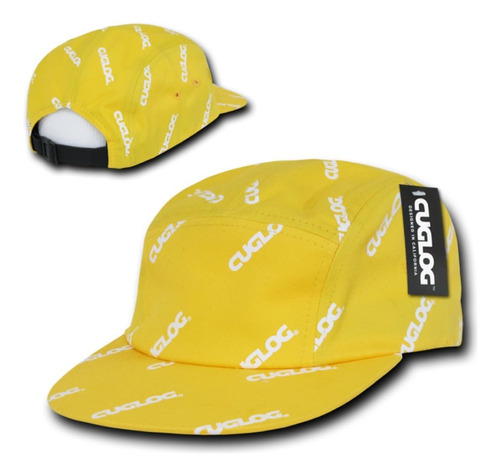 Cuglog Gorra Racer De 5 Paneles, Amarillo