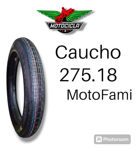 Caucho Moto 275/18 Motofami