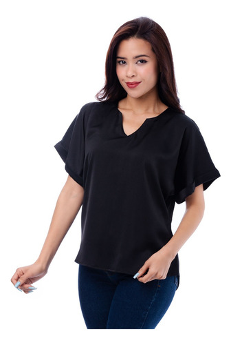 Blusa Shari - Nébula - Negro