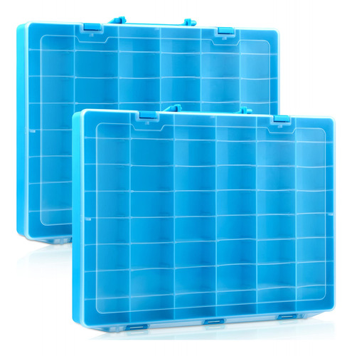 Juexica Paquete De 2 Cajas Organizadoras De Plastico Transpa