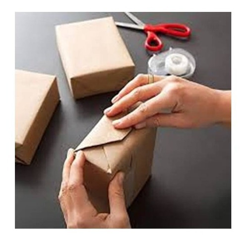 Imagem 1 de 6 de Papel Semi Craft Pardo 60cm Bobina 2kg - Mascaramento Carro