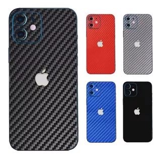 Skin Ploteo Fibra Carbono iPhone 4 5 6 7 8 X - 6 7 8 Plus